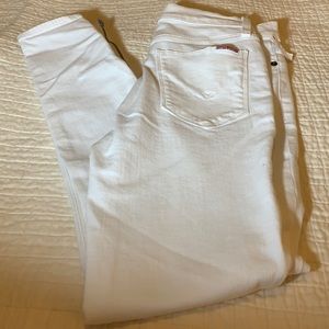 Hudson size 26 Blair super skinny jeans white